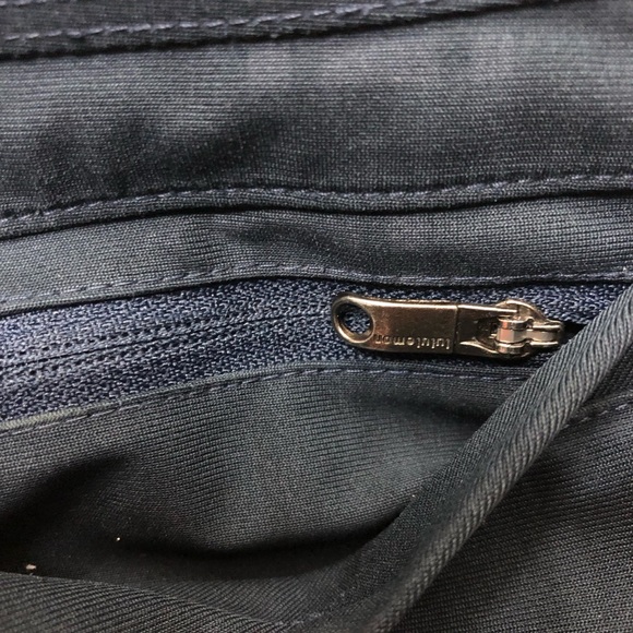 Lululemon Mens Flat Front Shorts Blue Plaid Size 34 Waist Perfect Condition - Picture 5 of 8